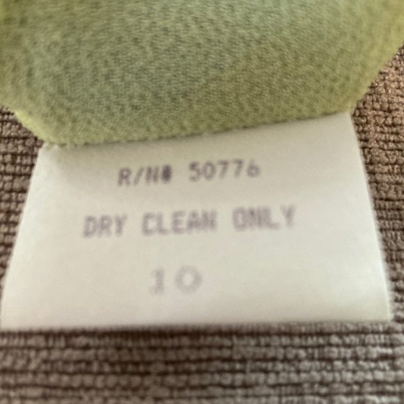 Boutique Geary Roark Kamisato Sleeveless Dress blue/lime green w/scarf - Size 10 - Picture 10 of 13